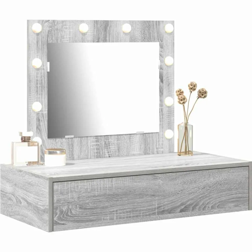 vidaXL Plafondtafel Grijs 83 x 40 x 70 cm Bewerkt hout