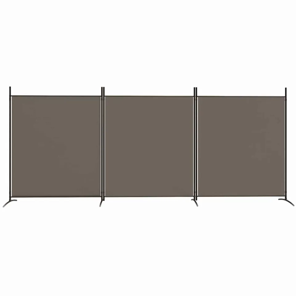 vidaXL Kamerscherm met 3 panelen 525x180 cm stof antracietkleurig Anthraciet
