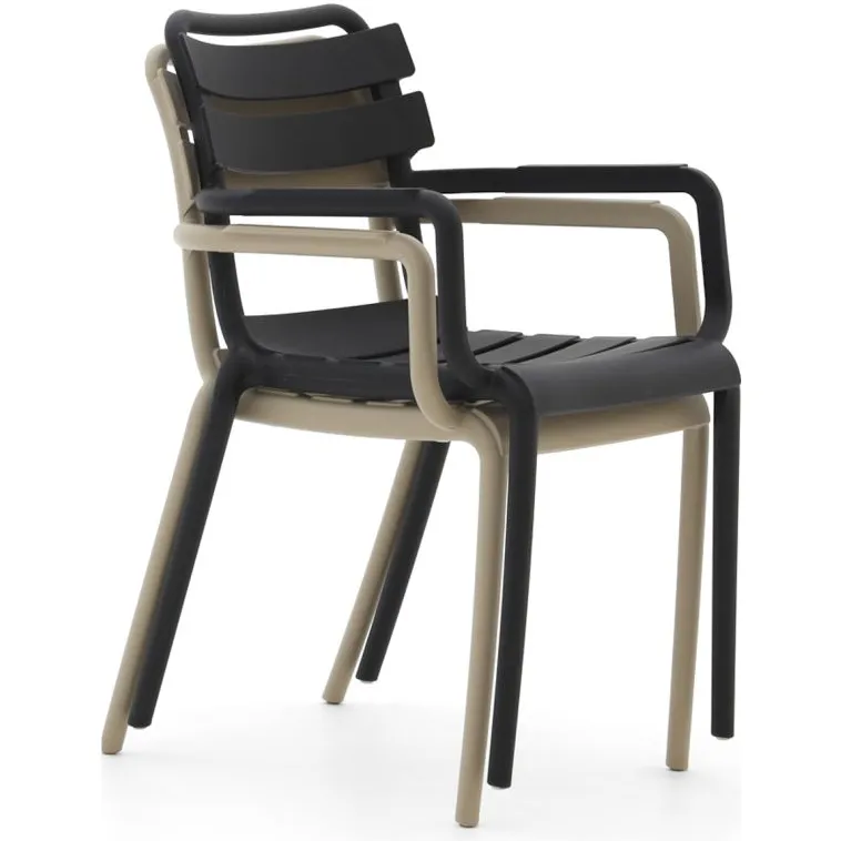 Forza Furniture Forza Vico dining tuinstoel stapelbaar Taupe