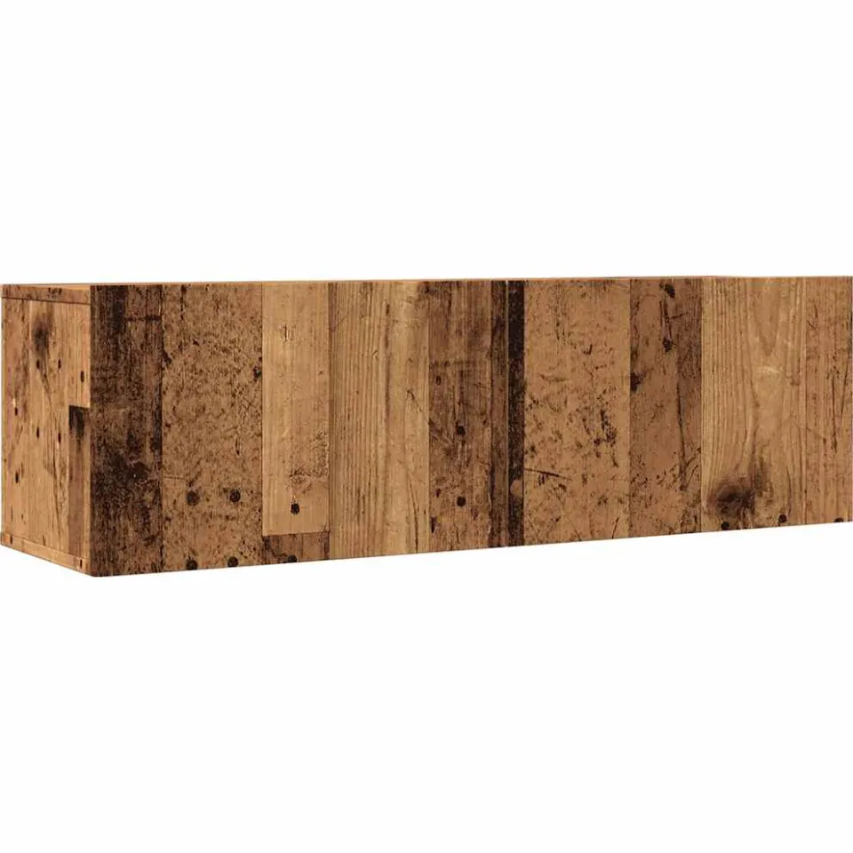 vidaXL Tv-meubels 2 st wandgemonteerd 100x30x30 cm oud houtkleurig bruin, foto 3