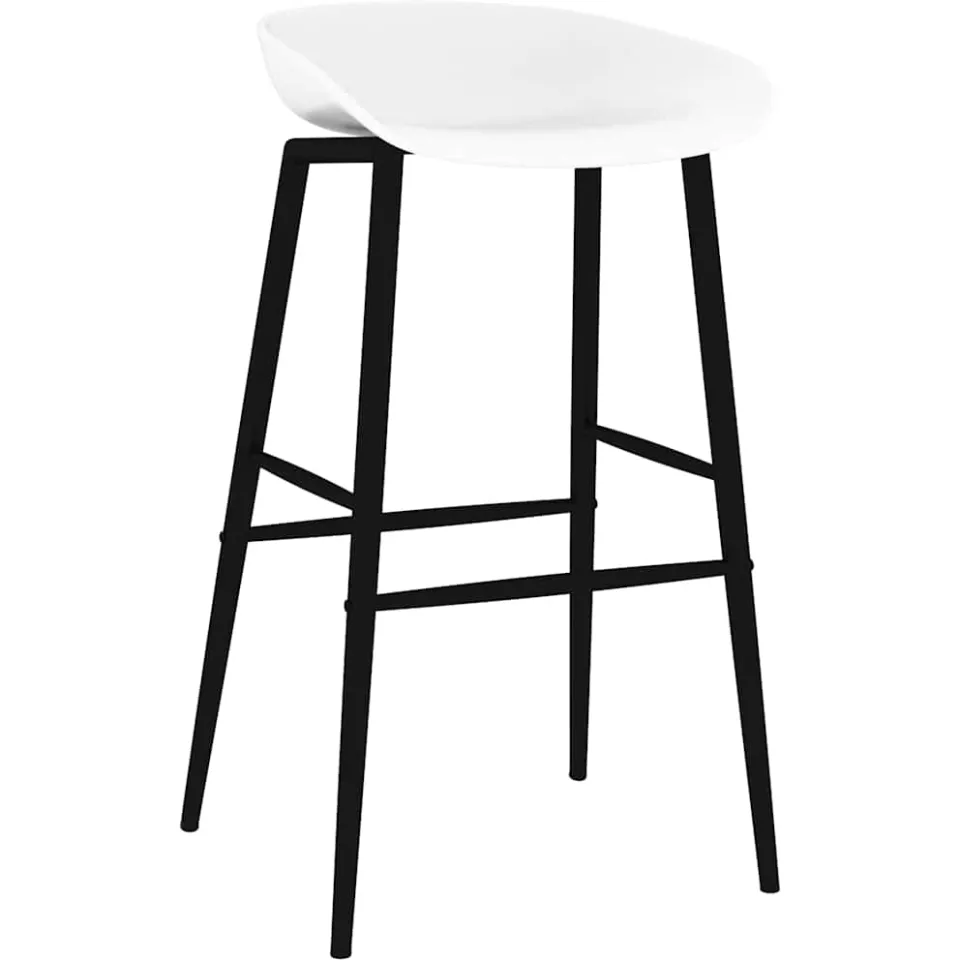 vidaXL Barstoelen 2 st wit, foto 2