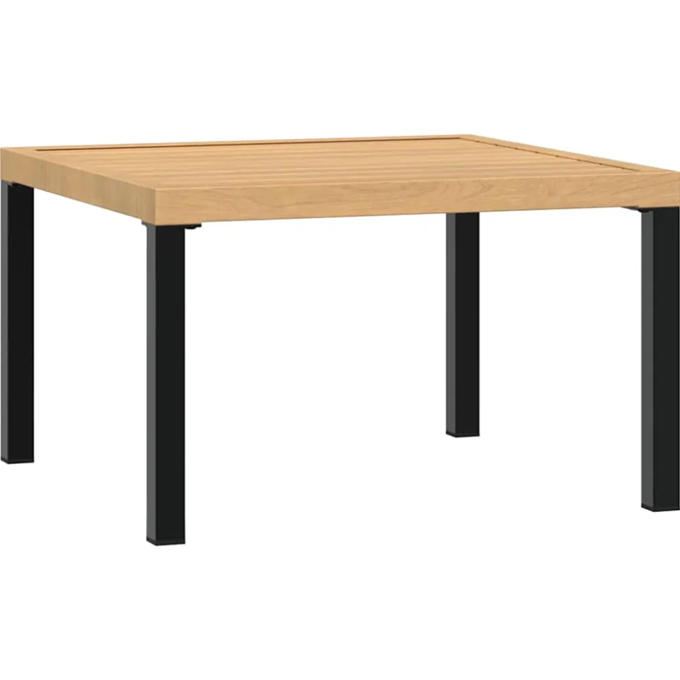 vidaXL Tuintafel 65x65x40 cm aluminium zwart, foto 3