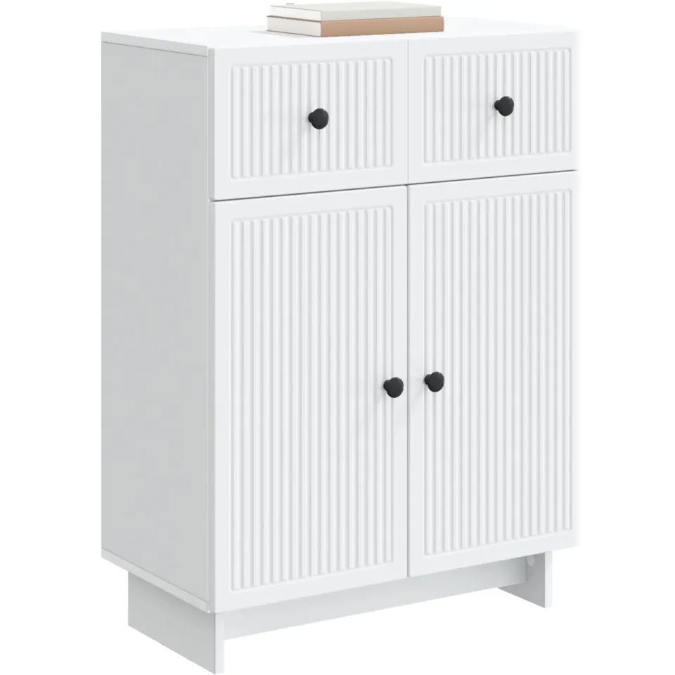 vidaXL Dressoir Wit 66 x 34,5 x 90 cm Bewerkt hout, foto 2