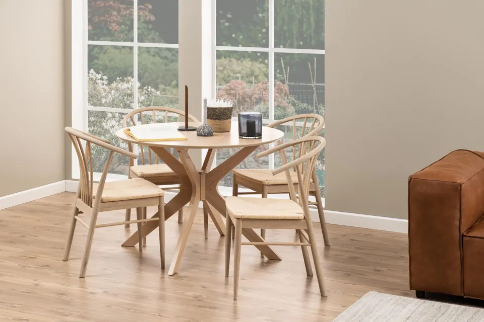 Bendt Evald ronde eettafel eiken naturel, foto 5