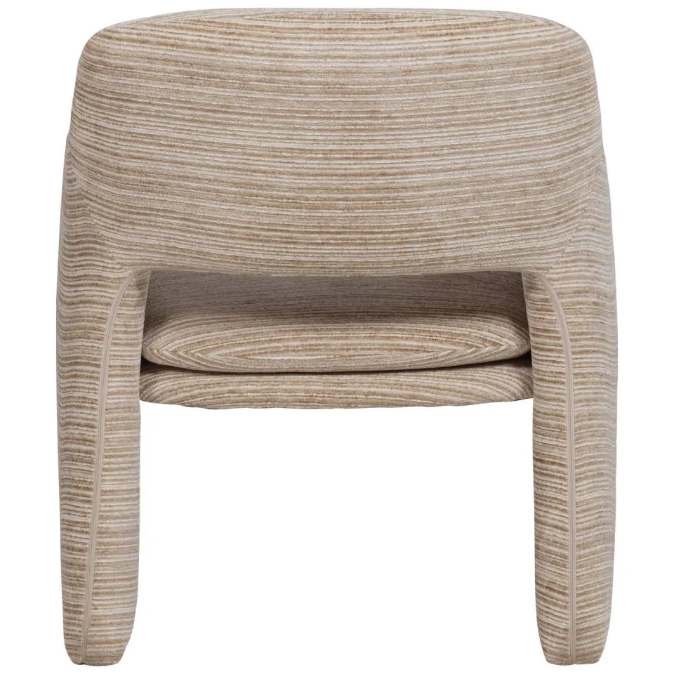 WOOOD Lyric Fauteuil - Streep Dessin - Naturel - 81x70x65, foto 2