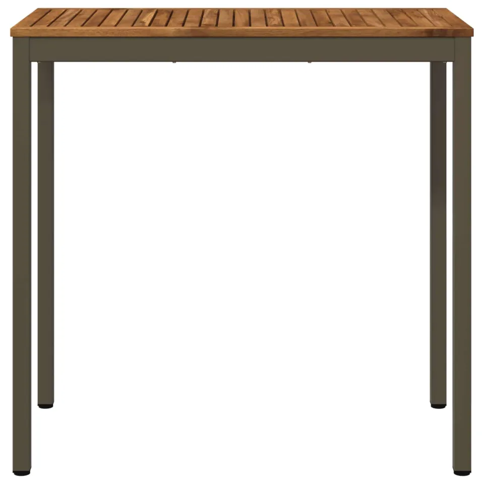 vidaXL Tuinbar Tafel NAARDEN Natuurlijk en Koffie 108,5 x 55 x 105 cm Bruin