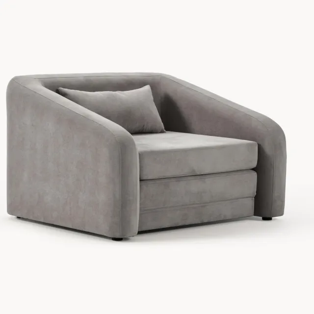 Westwing Collection Slaapbank Eliot Grijs