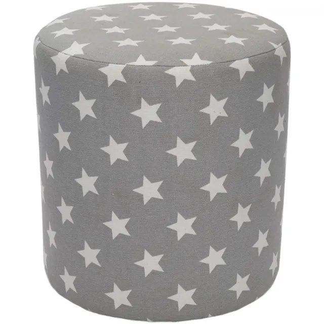 Home & Styling Collection Home Styling Collection - Pufa STARS, 30 cm Grijs