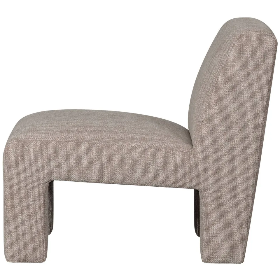 WOOOD Lavid Fauteuil - Polyester - Naturel - 73x74x84, foto 3