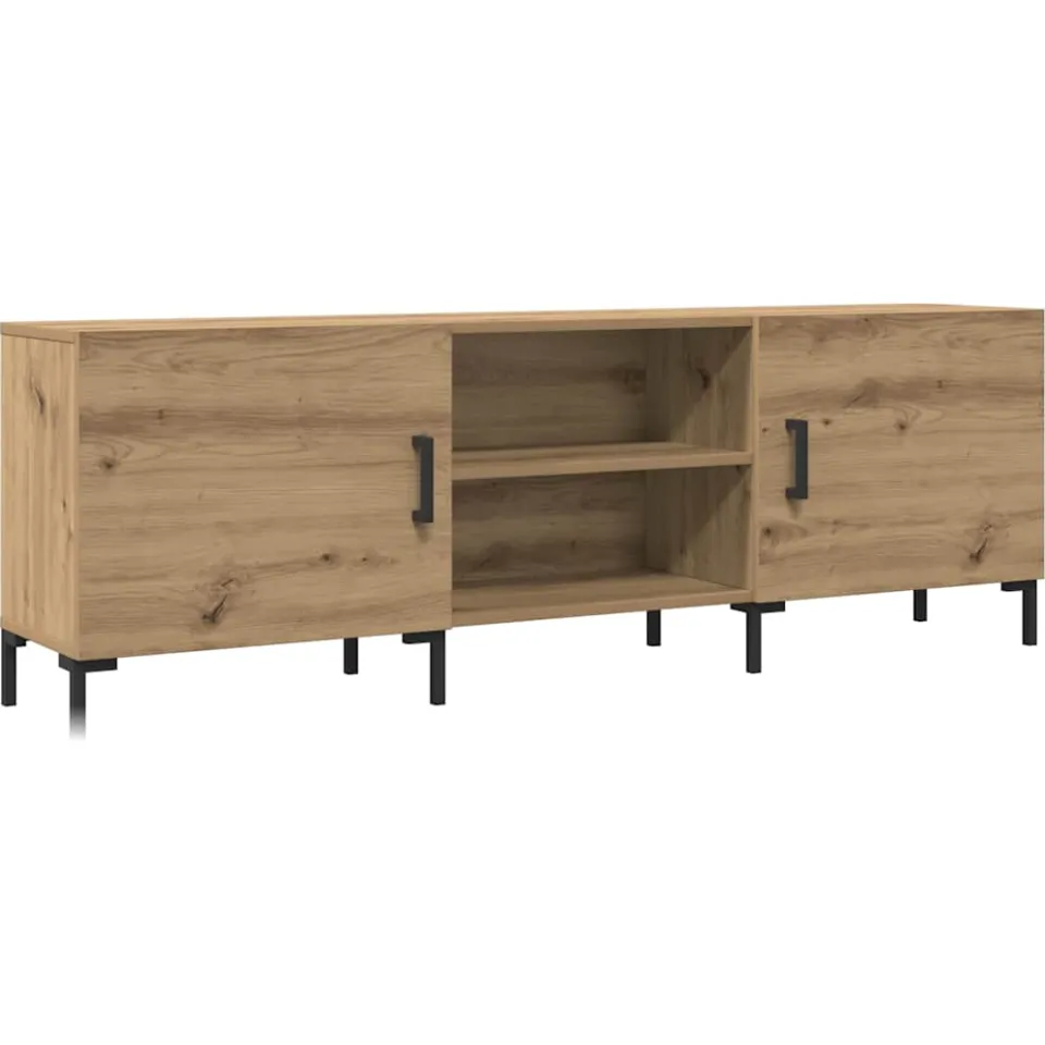 vidaXL Tv-meubel 150x30x50 cm bewerkt hout artisanaal eikenkleurig, foto 3