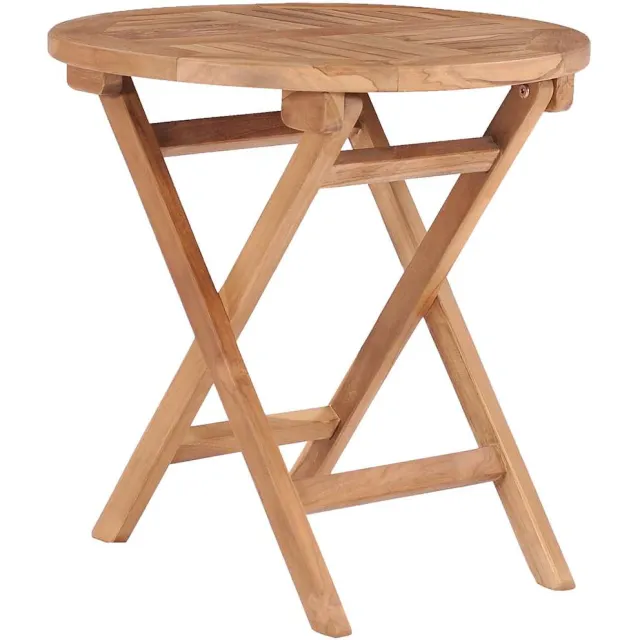 vidaXL Tuintafel inklapbaar 45 cm massief teakhout Bruin