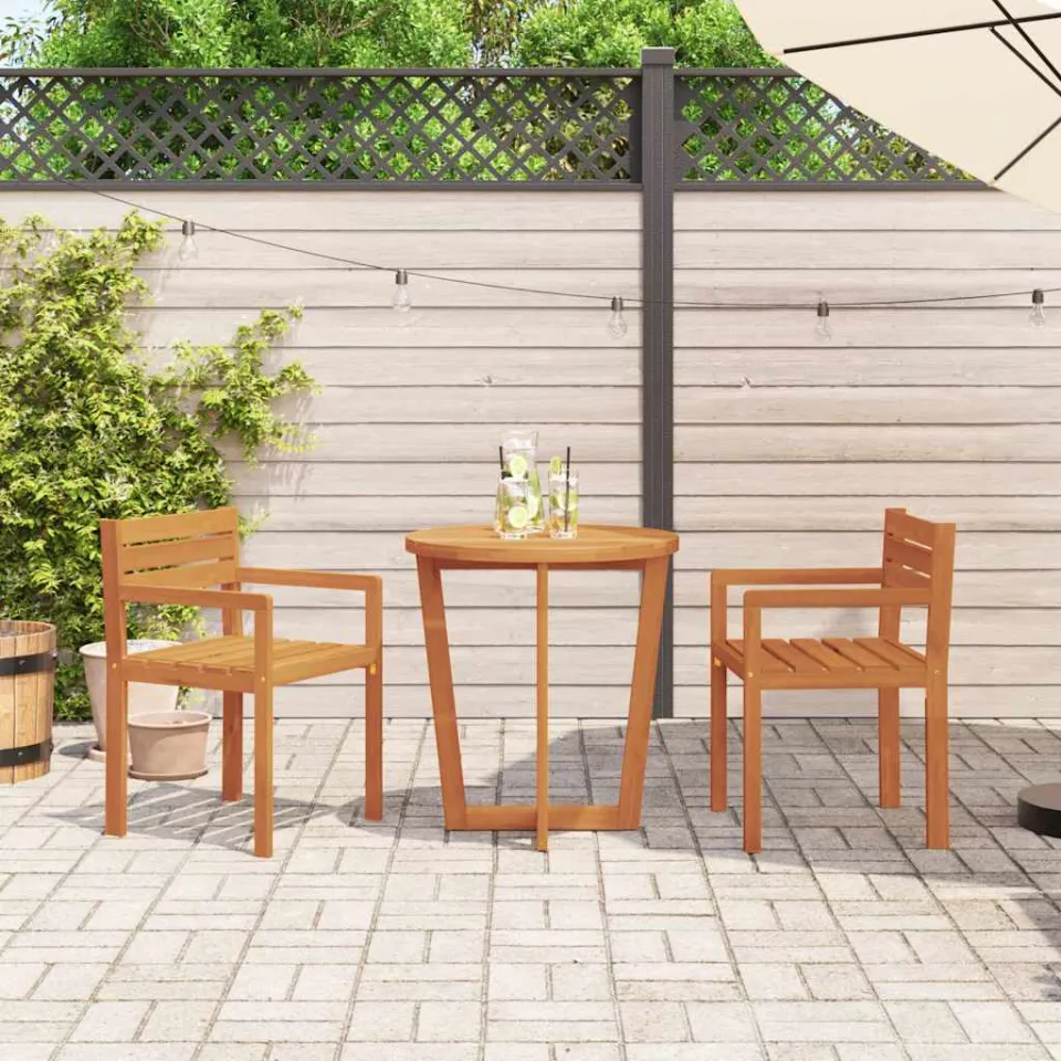 vidaXL 3-delige tuinset van massief acaciahout bruin, foto 3