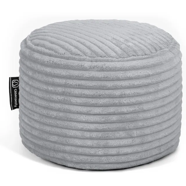 Casacomfy Poeffie - Poef - Rond - Corduroy - Ø 45 cm - Grijs