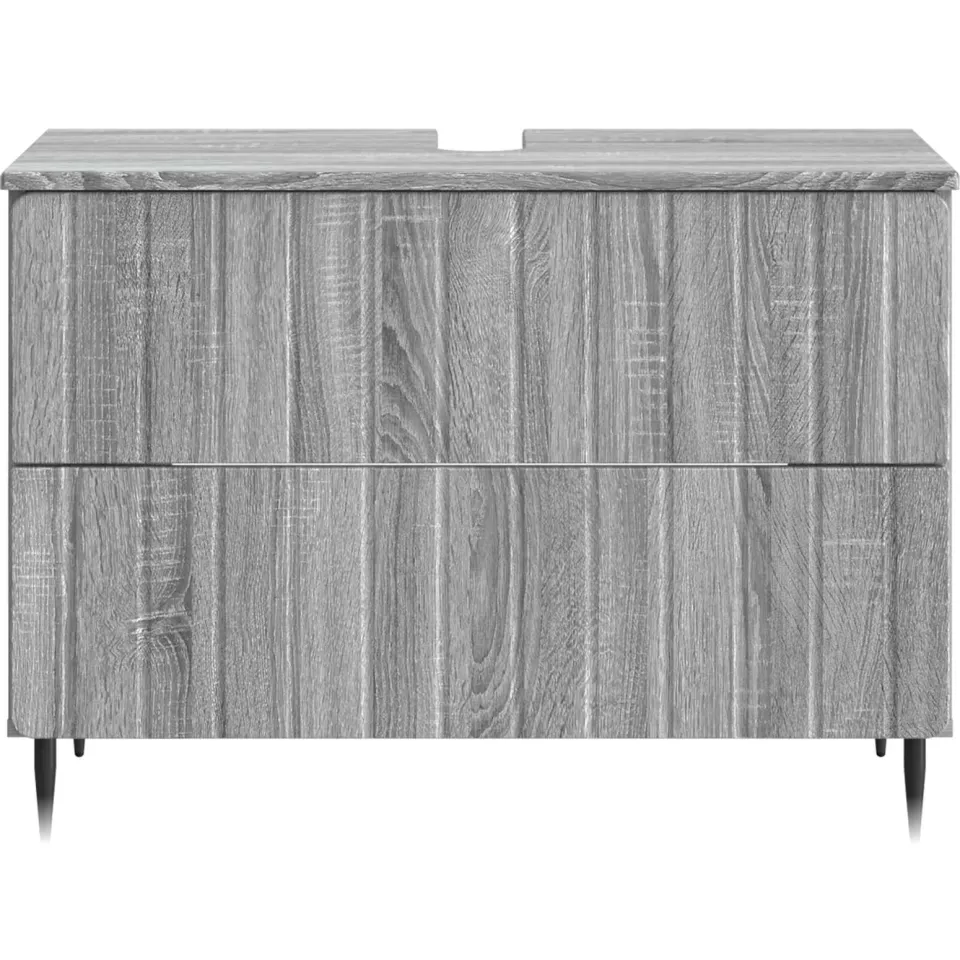 vidaXL Badkamer wastafelkast ZWOLLE Grijs Sonoma 82 x 41 x 58,5 cm, foto 4