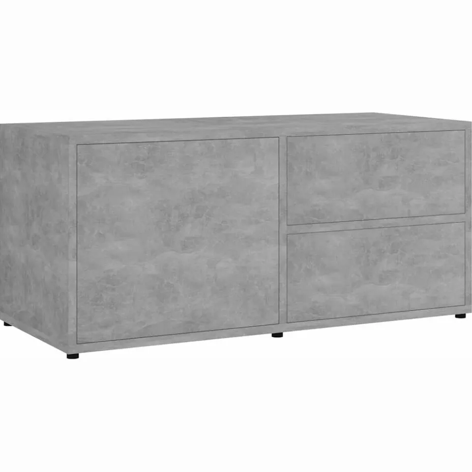vidaXL Tv-meubel 80x34x36 cm bewerkt hout betongrijs