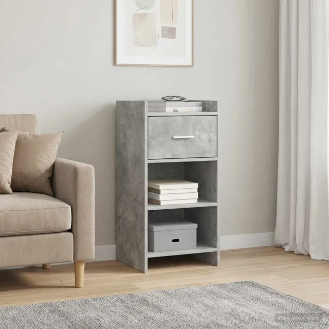 vidaXL Dressoir Betongrijs 40 x 36 x 80 cm Bewerkt hout grijs, foto 2