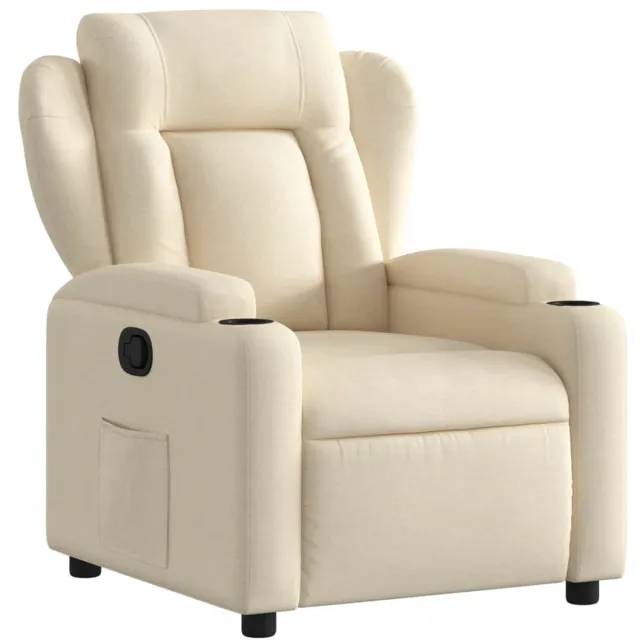 vidaXL Relaxfauteuil - Crème - Stof