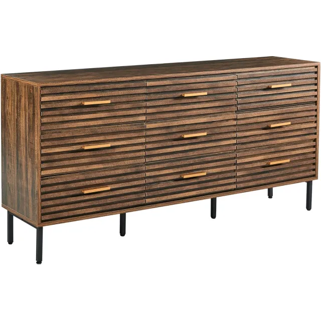 Beliani KEITH - Ladekast - Donkerbruin - MDF