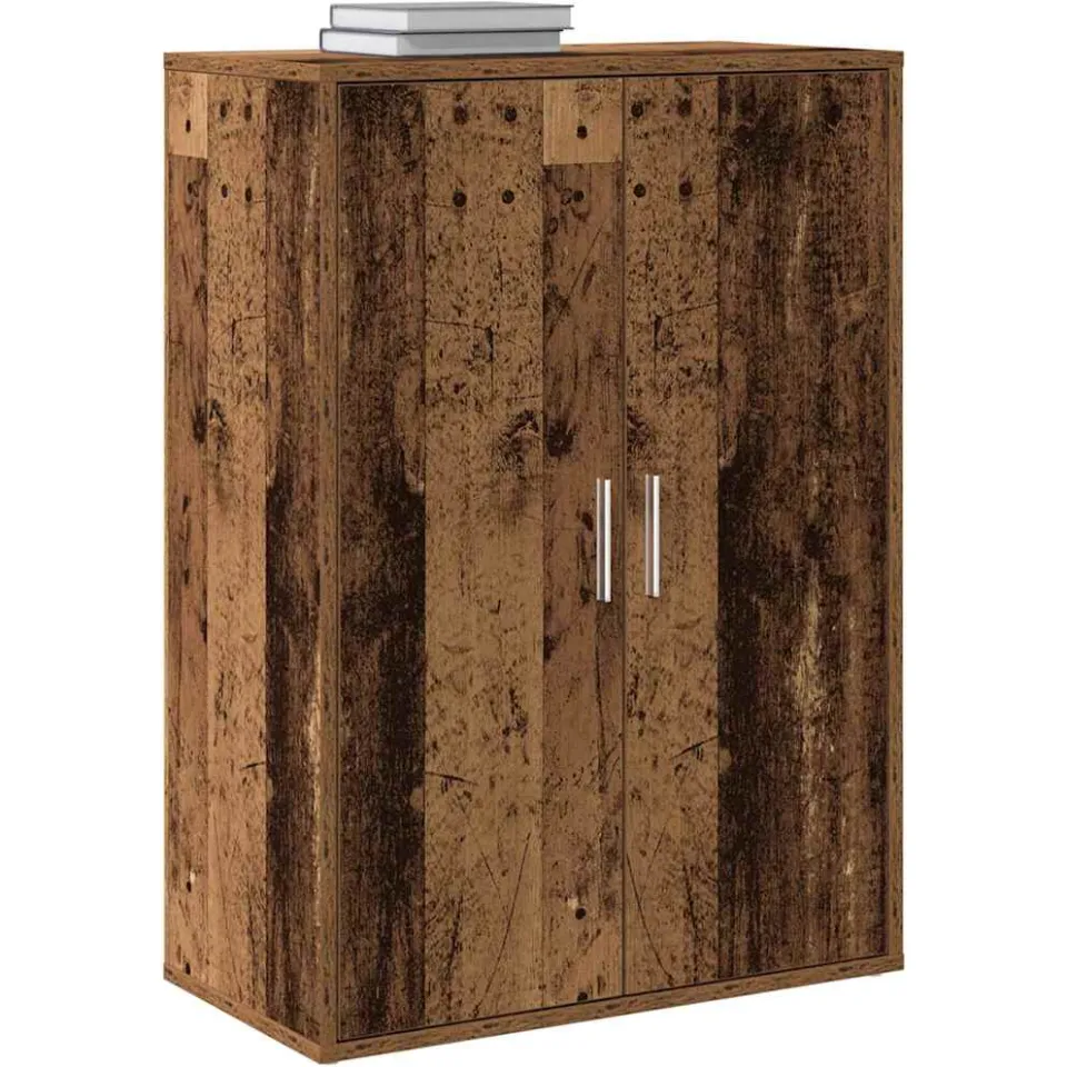 vidaXL Dressoir Oudhout 60 x 31 x 84 cm Bewerkt hout Bruin