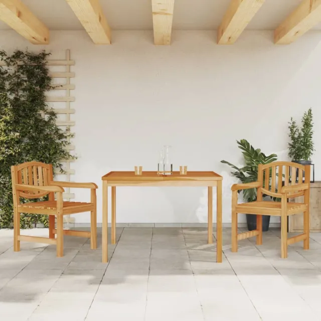 vidaXL 3-delige Tuinset massief teakhout bruin, foto 2