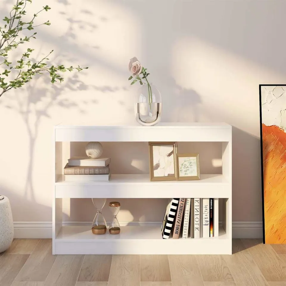 vidaXL Boekenkast/kamerscherm 100x30x72 cm wit, foto 2