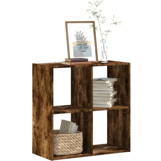 vidaXL Boekenkast 68,5x32x68,5 cm bewerkt hout gerookt eikenkleurig Bruin
