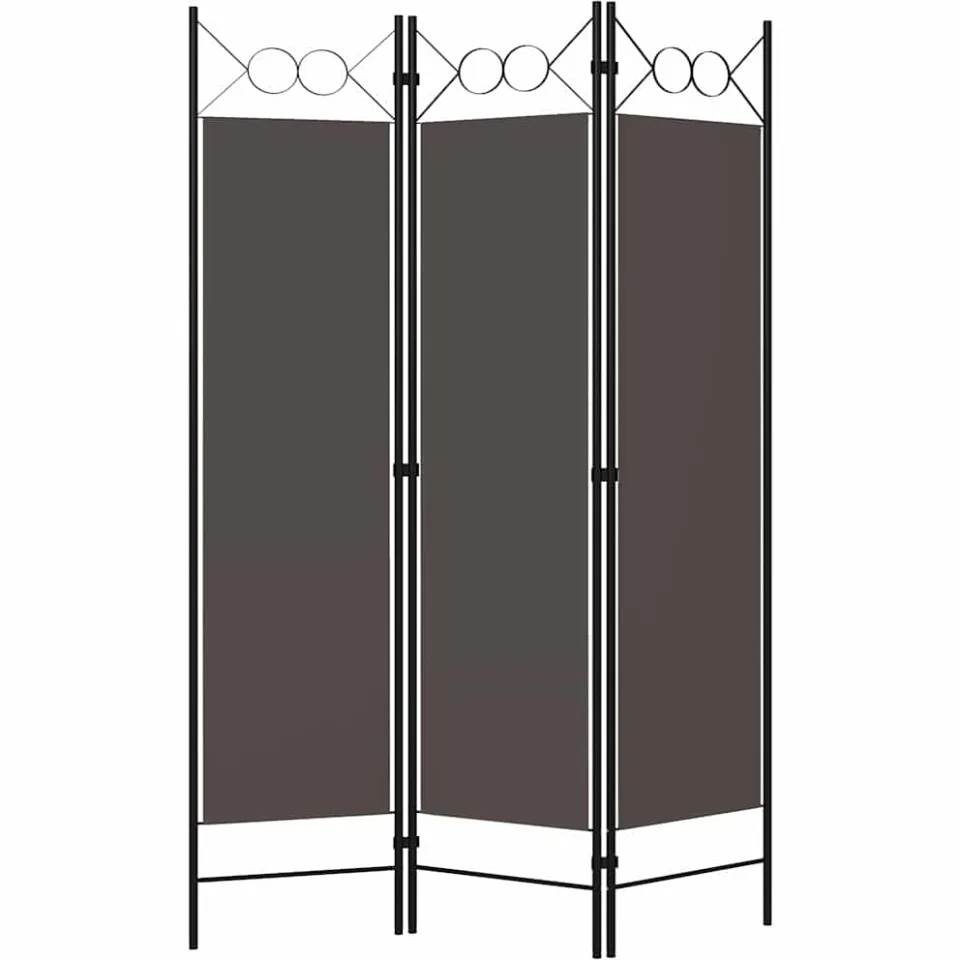 vidaXL Kamerscherm met 3 panelen 120x180 cm antraciet Anthraciet