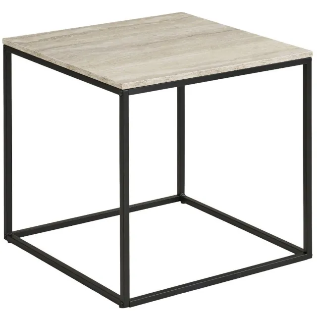 House Nordic Iris salontafel hoektafel travertijn decor beige.