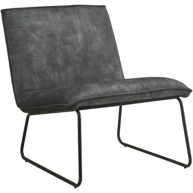 Nest of Nora Fauteuil Lokan - Relaxstoel Loungestoel - Antraciet velvet
