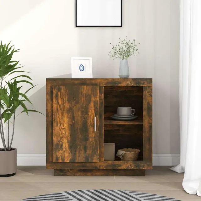 vidaXL Dressoir 80x40x75 cm gerookt eikenkleurig, foto 2