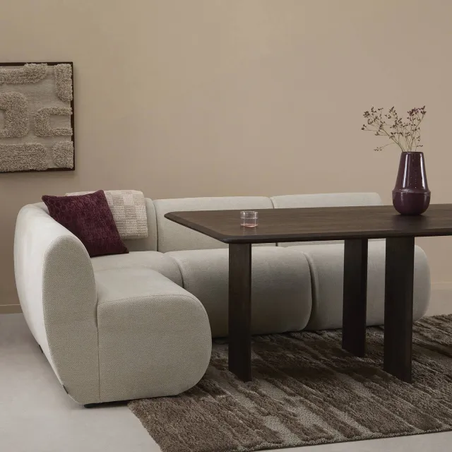 Studio LIVIT Delia eetkamerbank beige, foto 2