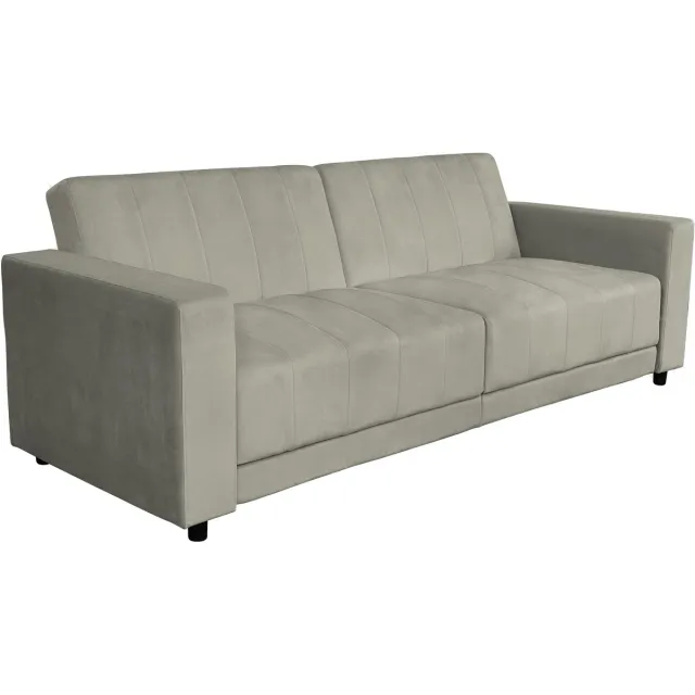 Notio Living Allie II-Slaapbank - 3-zits - Taupe Fluweel Grijs