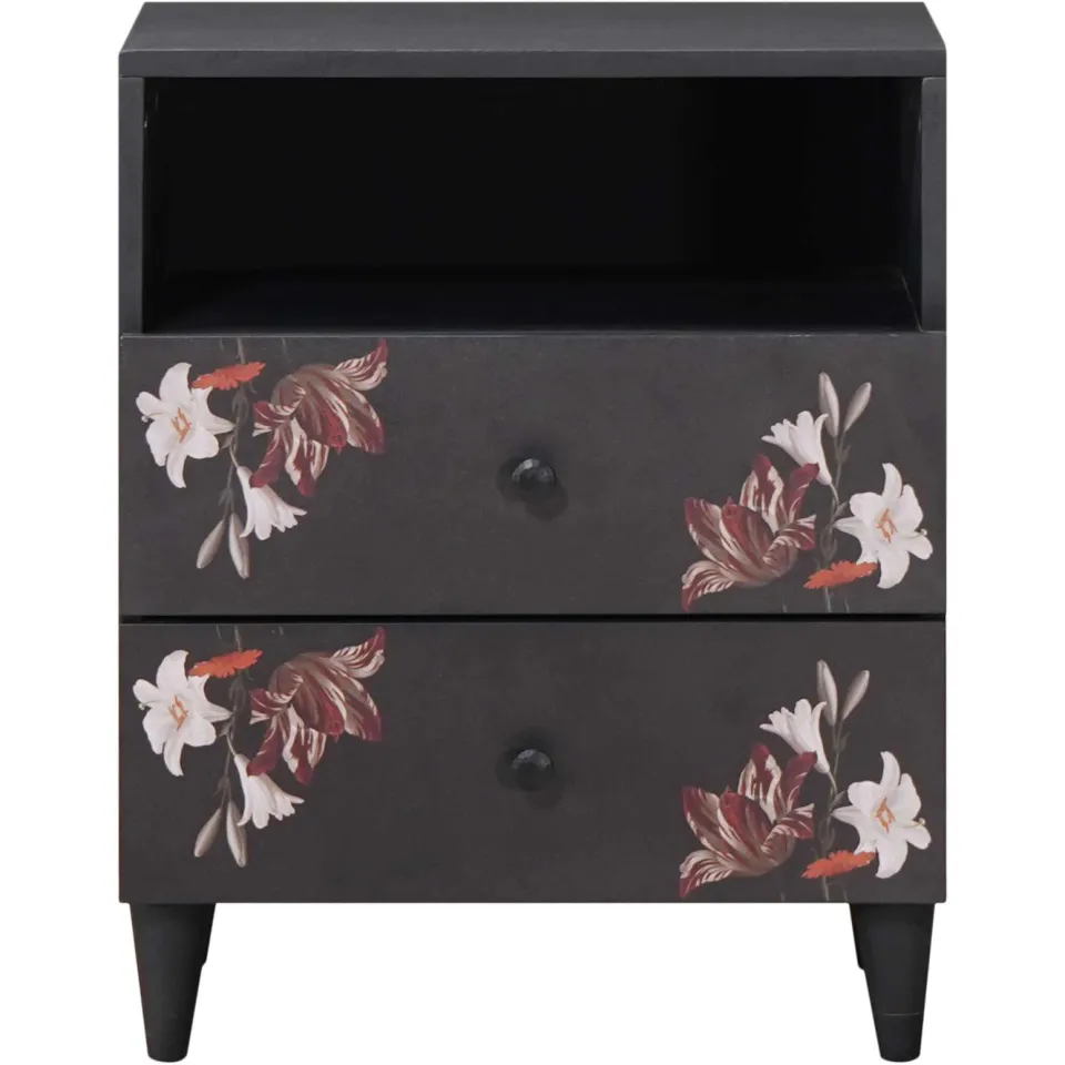 vidaXL Nachtkastje Multikleur 50 x 33 x 60 cm Massief Mango Hout meerkleurig, foto 3