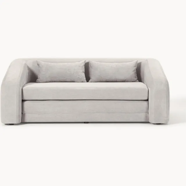 Westwing Collection Slaapbank Eliot (2-zits) Grijs