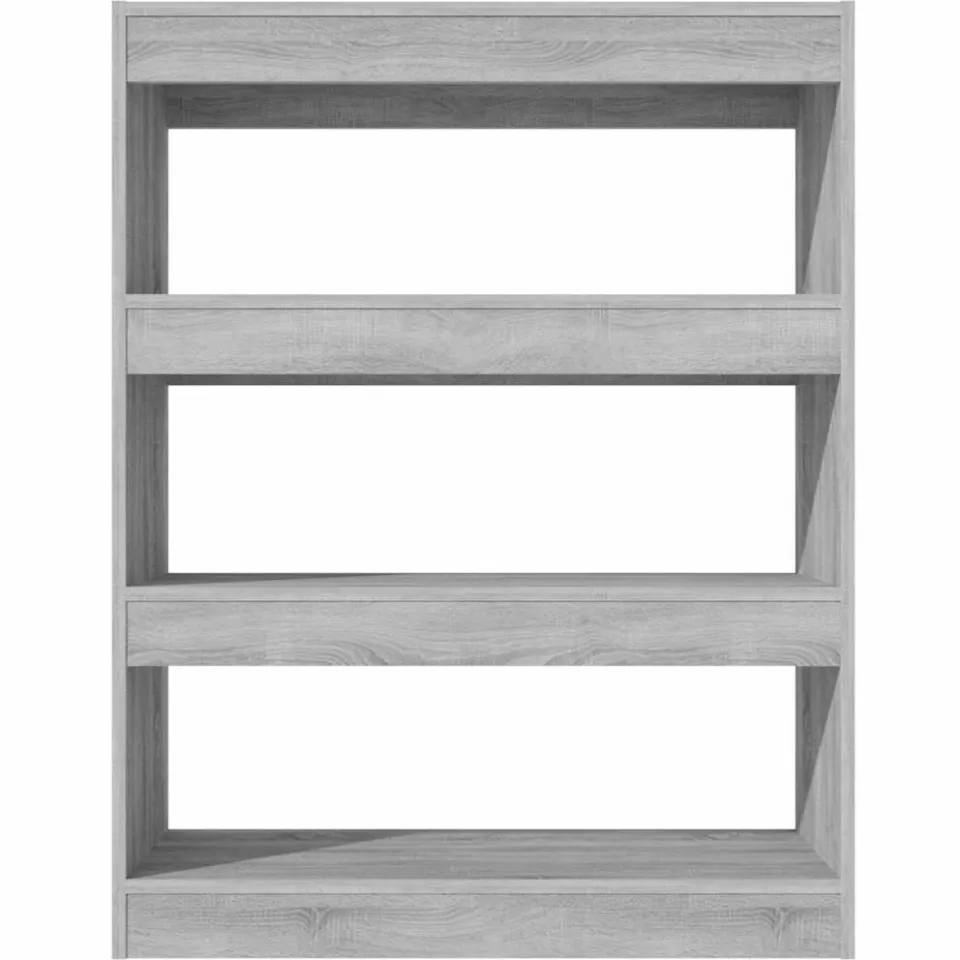 vidaXL Boekenkast/kamerscherm 80x30x103 cm bewerkt hout grijs sonoma, foto 4