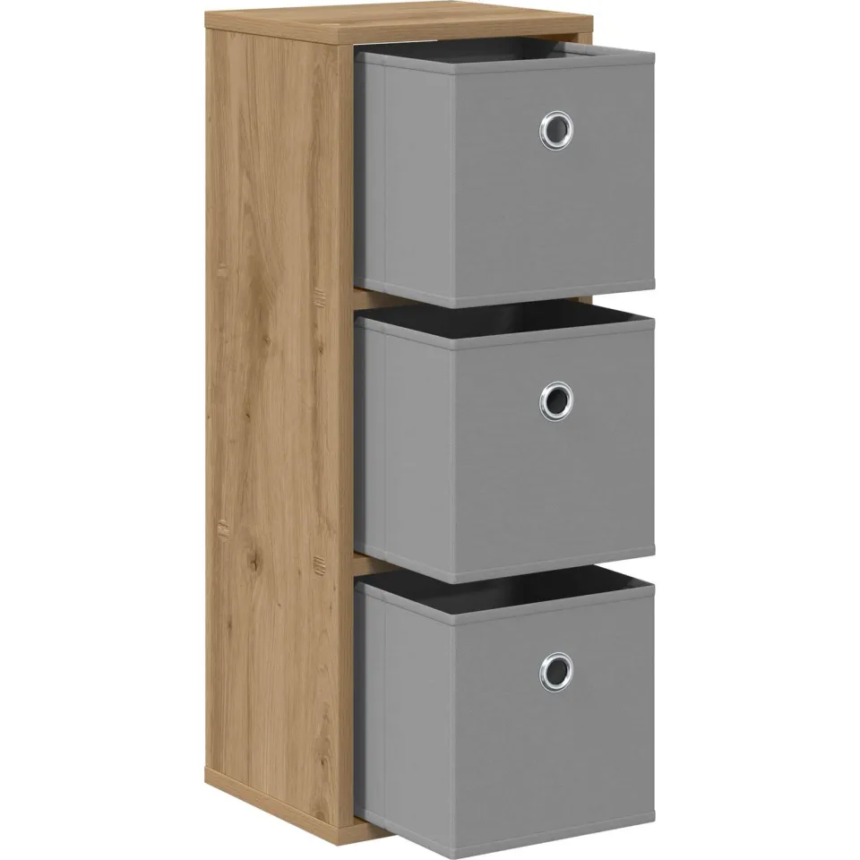 vidaXL Dressoir Artisan Eiken 25,5 x 22 x 69,5 cm, foto 4