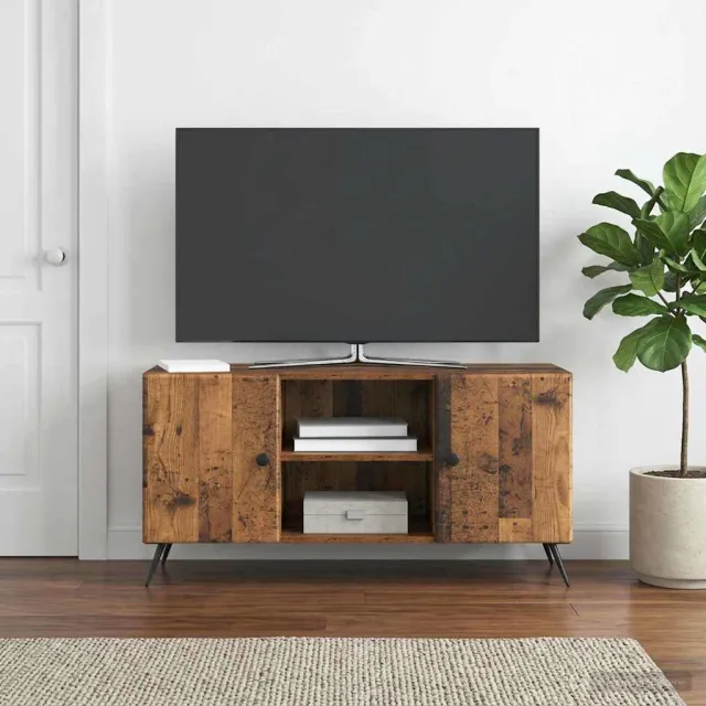 vidaXL TV-kast 102 x 34,5 x 50 cm Oud hout Bewerkt hout Bruin
