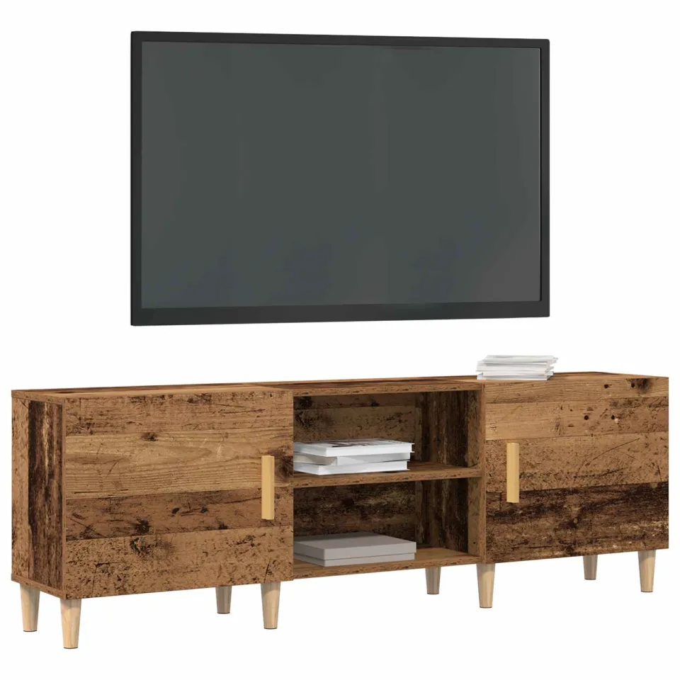 vidaXL TV-kast 150 x 30 x 50 cm Oud hout Bewerkt hout bruin, foto 3