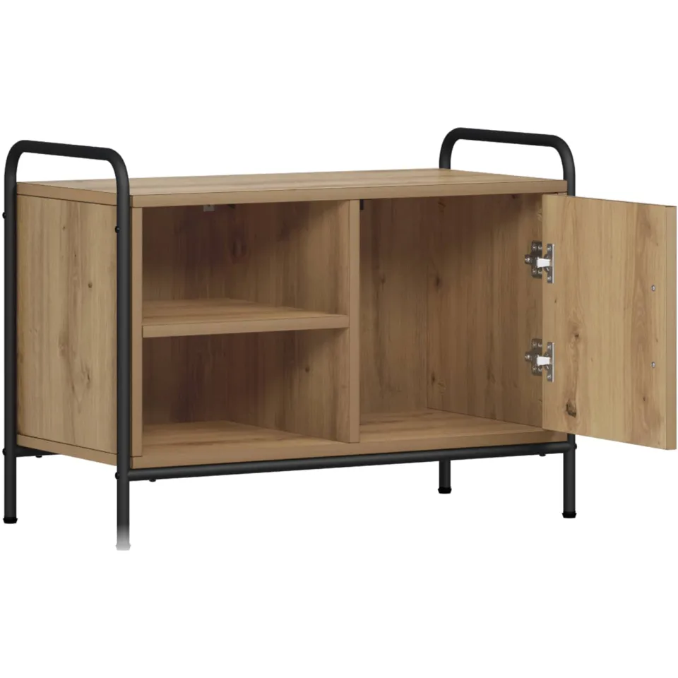 vidaXL Tv-meubel 67,5 x 33 x 50 cm Artisanaal eiken Bruin