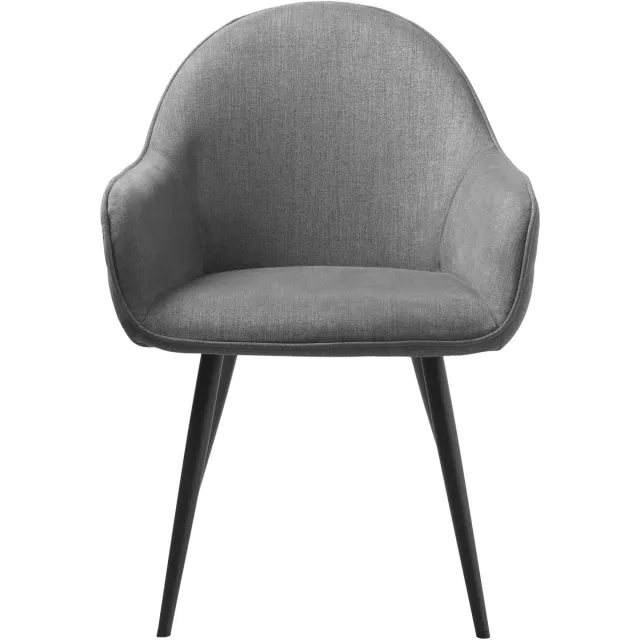 Giga Living Eetkamerstoel Stof Grijs Excl. Armleuning - 65x60x84cm - Set van 2
