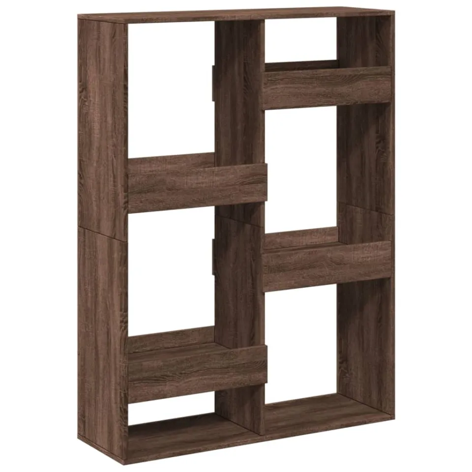 vidaXL Boekenkast 100x33x135 cm bewerkt hout bruin eikenkleurig