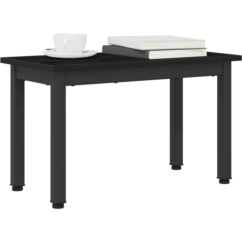 vidaXL Salontafel Zwart Eiken 60 x 30 x 36 cm Bewerkt hout