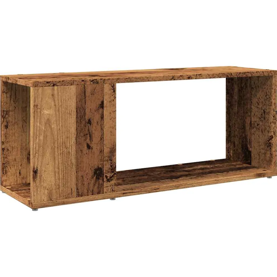 vidaXL Tv-meubel 80x24x32cm bewerkt hout oud houtkleurig bruin, foto 3