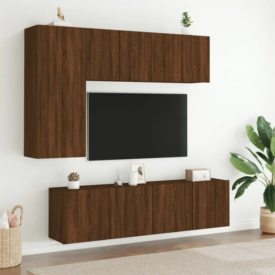 vidaXL Tv-meubel wandgemonteerd 60x30x41 cm bruin eikenkleur, foto 4