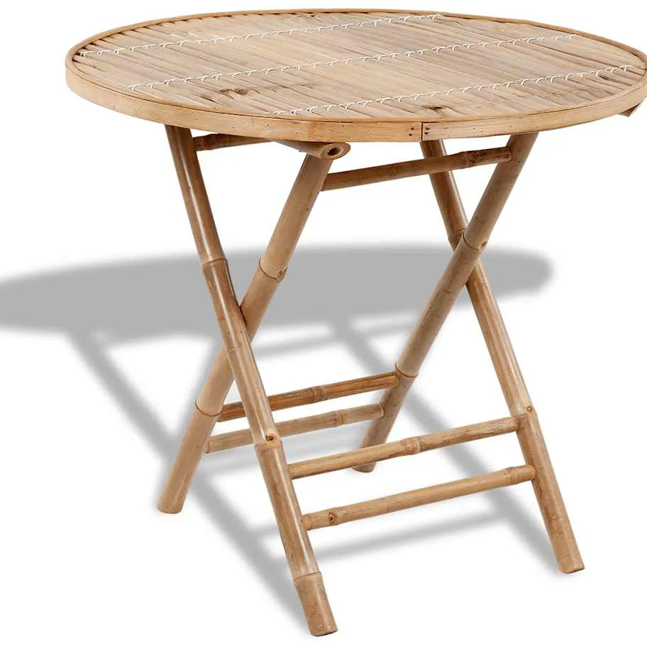 vidaXL 5-delige Tuinset inklapbaar bamboe bruin, foto 4