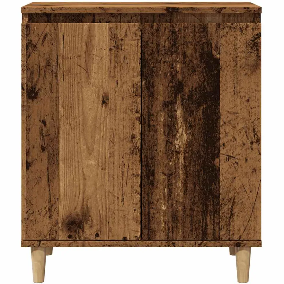 vidaXL Dressoir 60x35x70 cm bewerkt hout oud houtkleurig bruin, foto 4