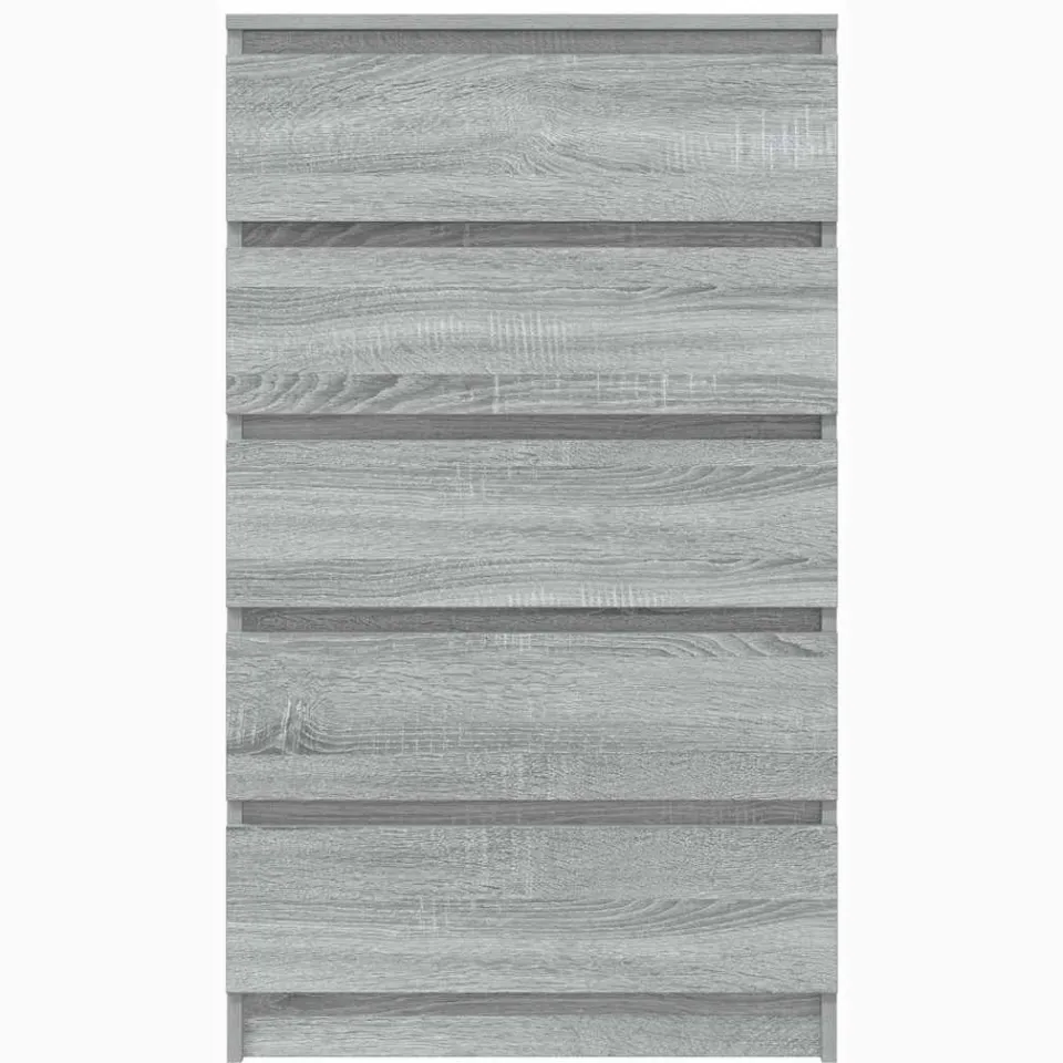 vidaXL Ladekast 60x36x103 cm bewerkt hout grijs sonoma eikenkleurig, foto 4