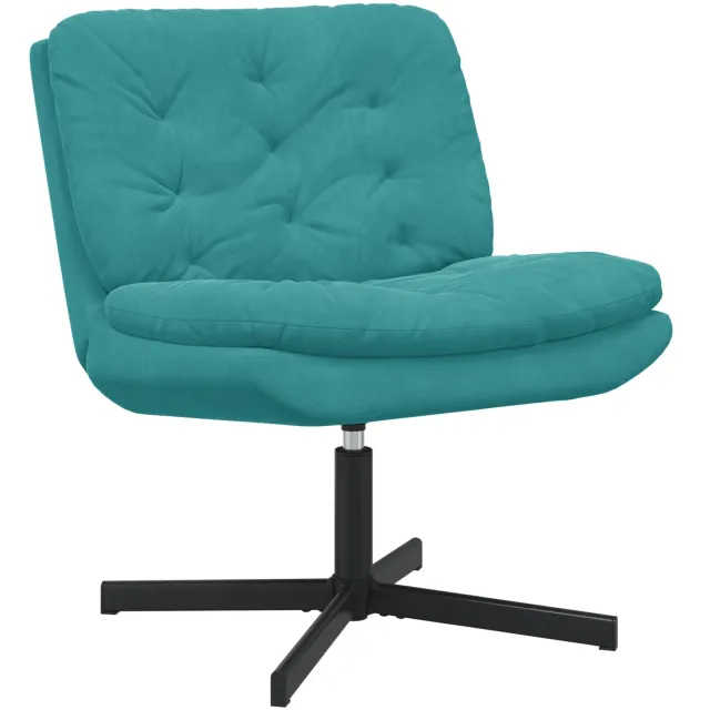 vidaXL Draaibare Relaxstoel Turquoise 63 x 75 x 76 cm Fluweel