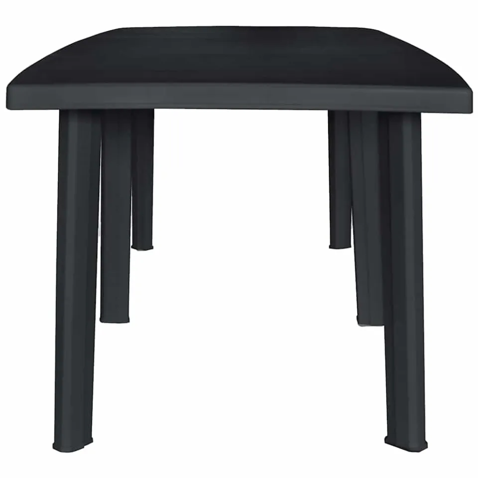 vidaXL Tuintafel 216x90x72 cm kunststof antraciet, foto 2