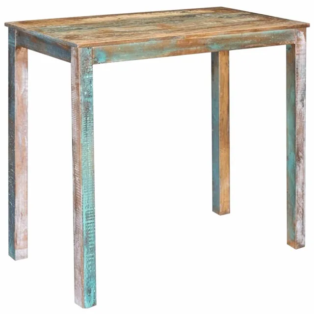 vidaXL Bartafel - 110 - x - 55 - x - 100 - cm - Massief - hergebruikt - hout - Multikleur Meerkleurig